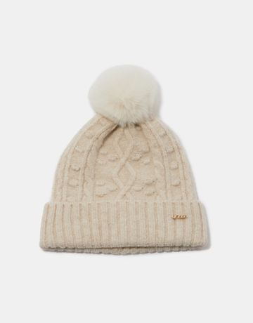 Berretto Beige con Pompon | TALLY WEiJL