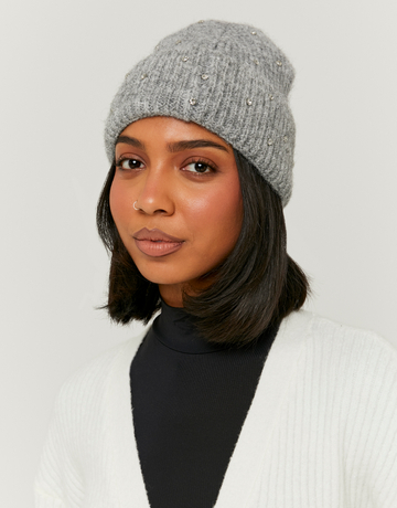 Bonnet Gris à Strass | TALLY WEiJL
