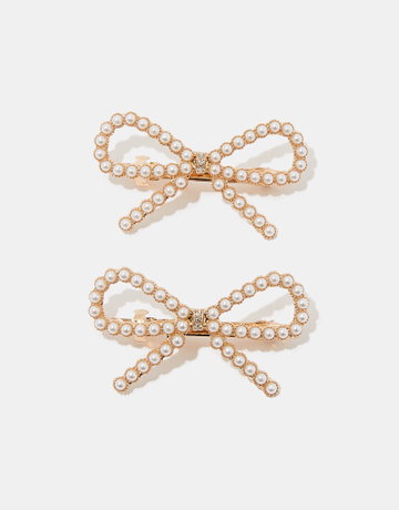 Set di 2 Forcine per Capelli a Fiocco con Perle | TALLY WEiJL