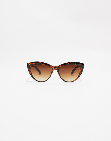 Lunettes de Soleil Yeux de Chat Brunes | TALLY WEiJL