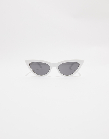 Weisse Cat-Eye-Sonnenbrille | TALLY WEiJL