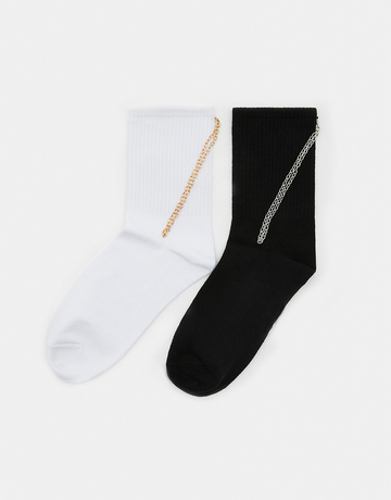 2 Pack Socks with Strass | TALLY WEiJL