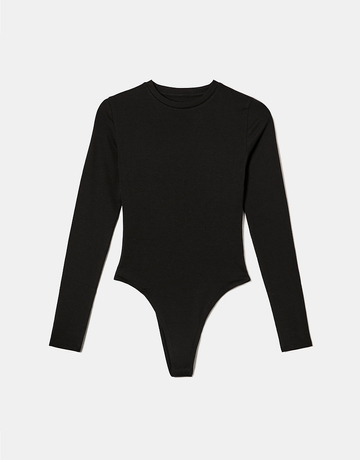Body Basico Maniche Lunghe Nero | TALLY WEiJL