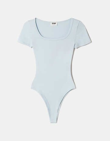 Blue Basic Bodysuit | TALLY WEiJL