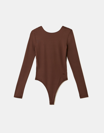 Brown Open Back Bodysuits | TALLY WEiJL