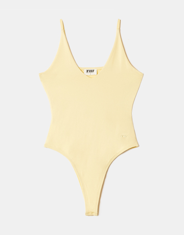 Yellow Basic Bodysuit | TALLY WEiJL