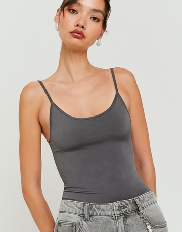 Basic Grey Bodysuit | TALLY WEiJL