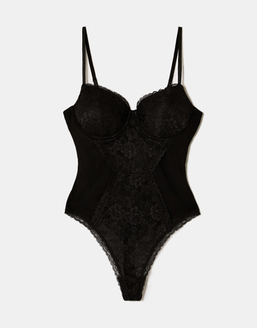 Schwarzer Spitzen Body | TALLY WEiJL