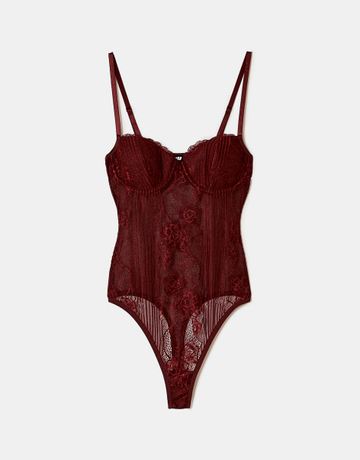 Body in Pizzo Bordeaux | TALLY WEiJL