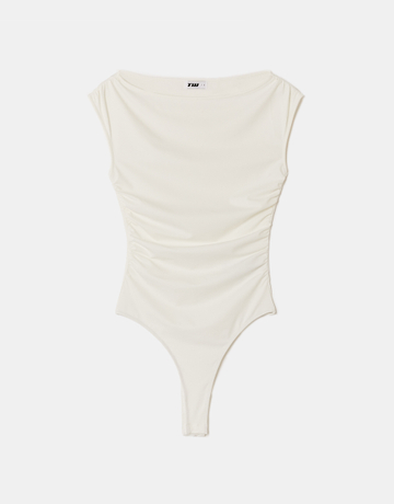 Body Bianco con Scollo a Barca | TALLY WEiJL