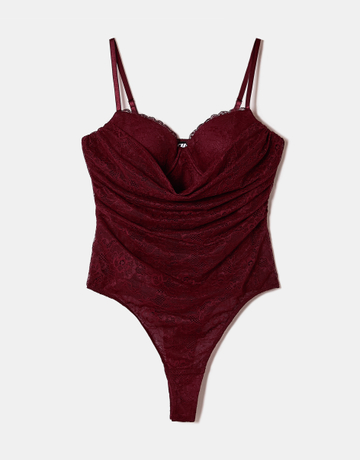Body en Dentelle Bordeaux | TALLY WEiJL