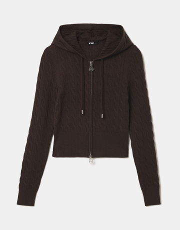 Cardigan Marrone con Zip | TALLY WEiJL