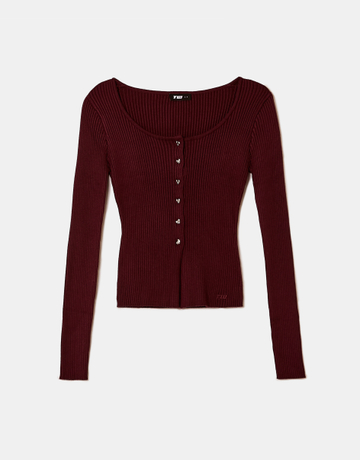 Burgunder Strickcardigan | TALLY WEiJL