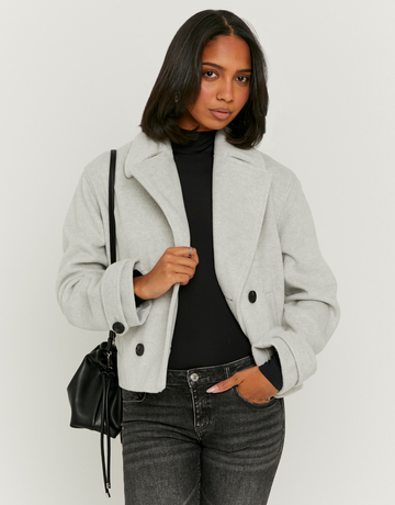 Grey Buttoned Jacket | TALLY WEiJL