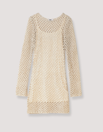 Beige Knit Mini Dress | TALLY WEiJL