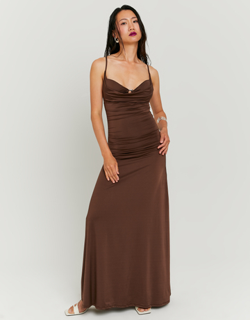 Brown long dress | TALLY WEiJL