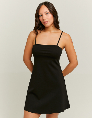 Black Sleeveless Mini Dress | TALLY WEiJL