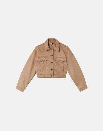 Beiger Wildleder-Blazer | TALLY WEiJL