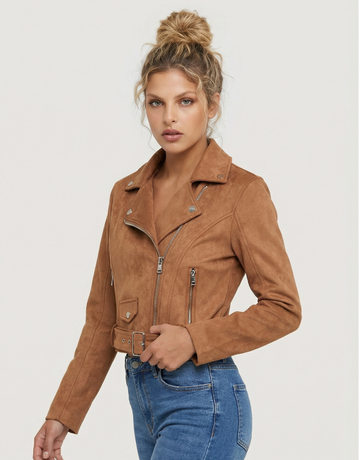 Blazer Marroni in Camoscio | TALLY WEiJL