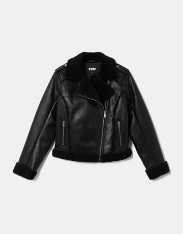 Black Aviator Jacket | TALLY WEiJL