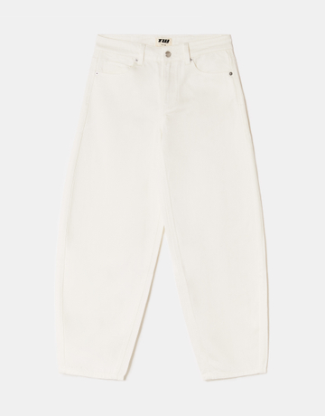 Pantalon Barrel Blanc | TALLY WEiJL