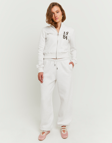 Beigefarbene Jogginghose mit Print | TALLY WEiJL