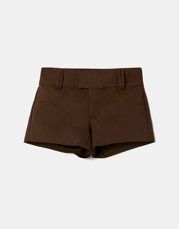 Shorts Mini Aderenti Marroni | TALLY WEiJL