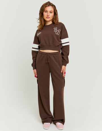 Pantalon de Jogging Cargo Loose Marron | TALLY WEiJL