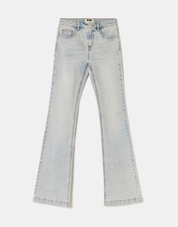Hellblaue Mid Waist Bootcut Jeans | TALLY WEiJL