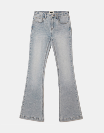 Blaue Mid Waist Bootcut Jeans | TALLY WEiJL