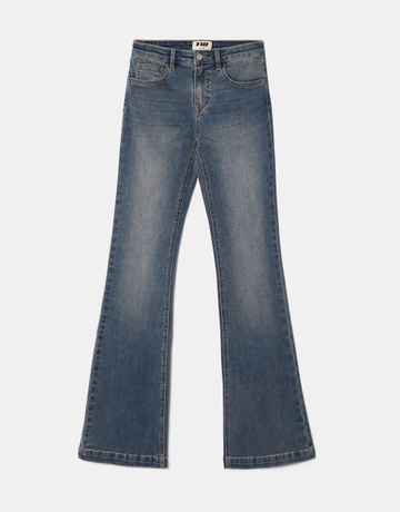 Blaue Bootcut Jeans mit Mittlerer Bundhöhe | TALLY WEiJL