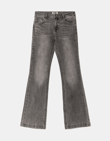 Graue Mid Waist Bootcut Jeans | TALLY WEiJL