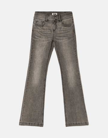 Jean Taille Mi-Haute Bootcut Gris | TALLY WEiJL