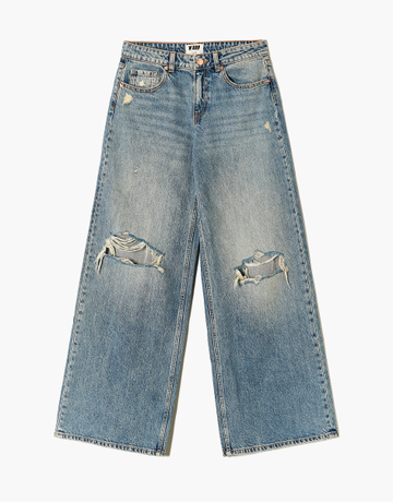 Mid Waist Wide Leg Jeans | TALLY WEiJL