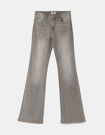 Grey Push Up Flare Jeans | TALLY WEiJL