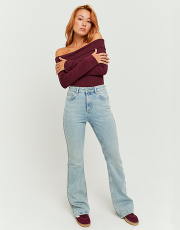 Jeans Blu a Vita Alta Flare | TALLY WEiJL