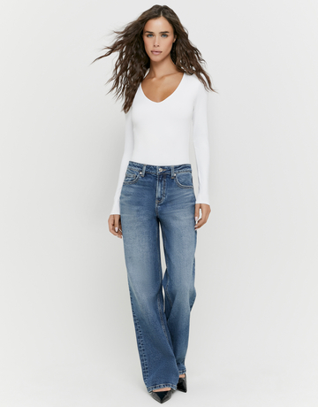 Blaue Straight Leg Jeans | TALLY WEiJL