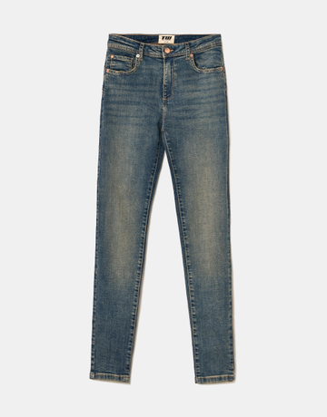 Light Blue Mid Waist Skinny Push Up Jeans | TALLY WEiJL