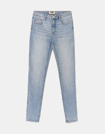 Jean Skinny Taille Mi-Haute Bleu | TALLY WEiJL