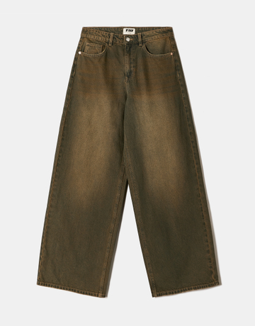 Dunkelblaue Mid Waist Baggy Jeans | TALLY WEiJL