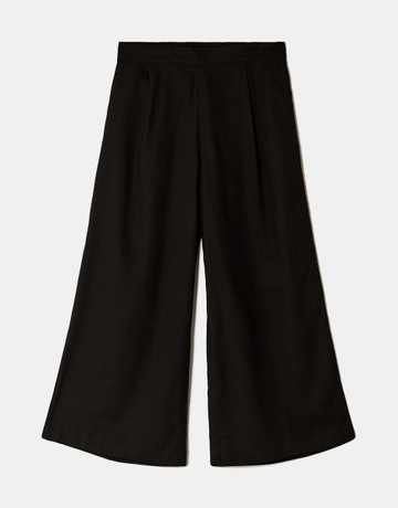 Black Wide Leg Trousers | TALLY WEiJL
