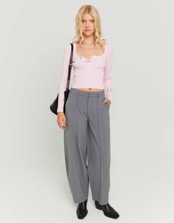Pantalon Ballon Habillé Gris | TALLY WEiJL