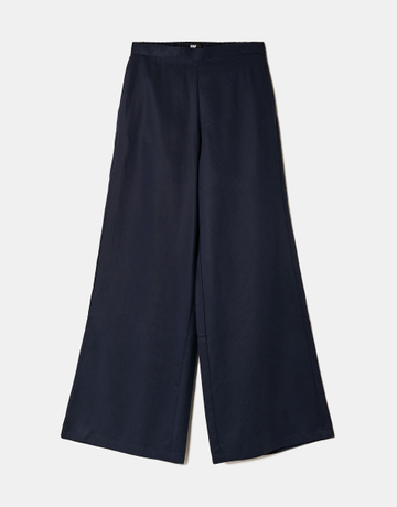 Pantalon Droit Taille Mi-Haute Bleu | TALLY WEiJL