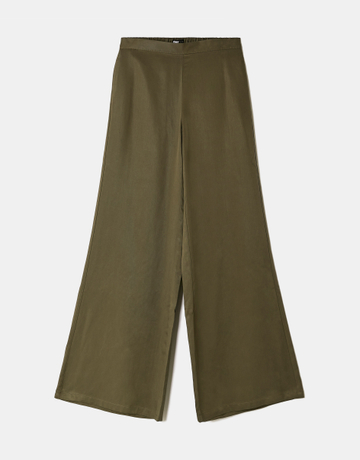 Pantalon droit taille mi-haute kaki | TALLY WEiJL
