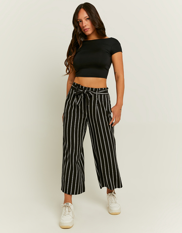 Εμπριμέ παντελόνι Culotte με κόμπο | TALLY WEiJL