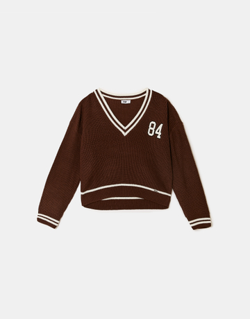Pull Rayé Marron | TALLY WEiJL