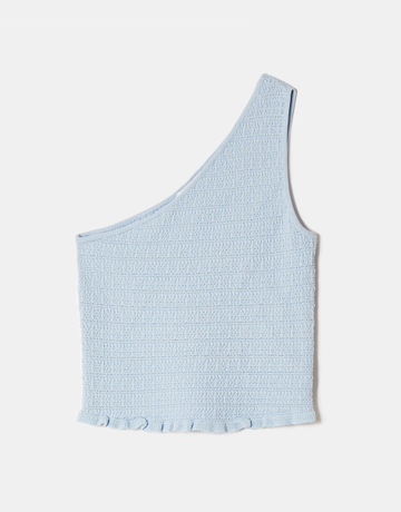Blue One Shoulder Top | TALLY WEiJL