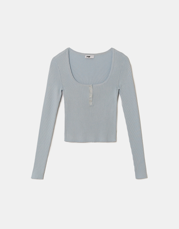 Blauer Strickpullover | TALLY WEiJL