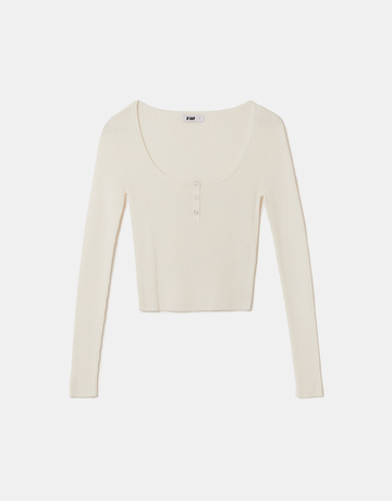 Weisser Strickpullover | TALLY WEiJL