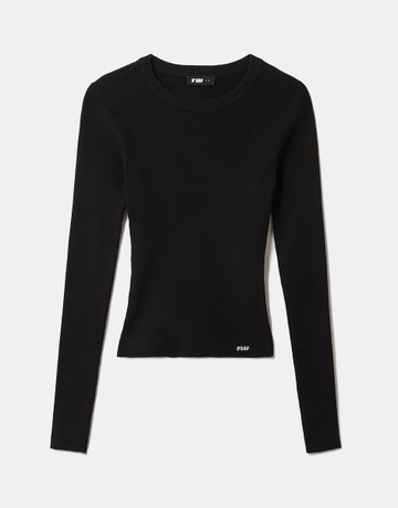 Pull Noir en Maille | TALLY WEiJL